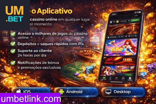 Aplicativo móvel UMBET para iOS e Android